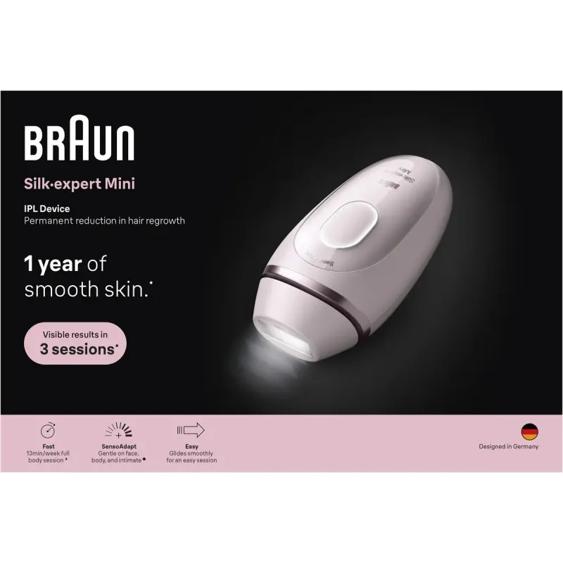 Эпилятор Braun Silk Expert Mini PL1111 + Бритва Gillette Venus Extra Smooth + Косметичка