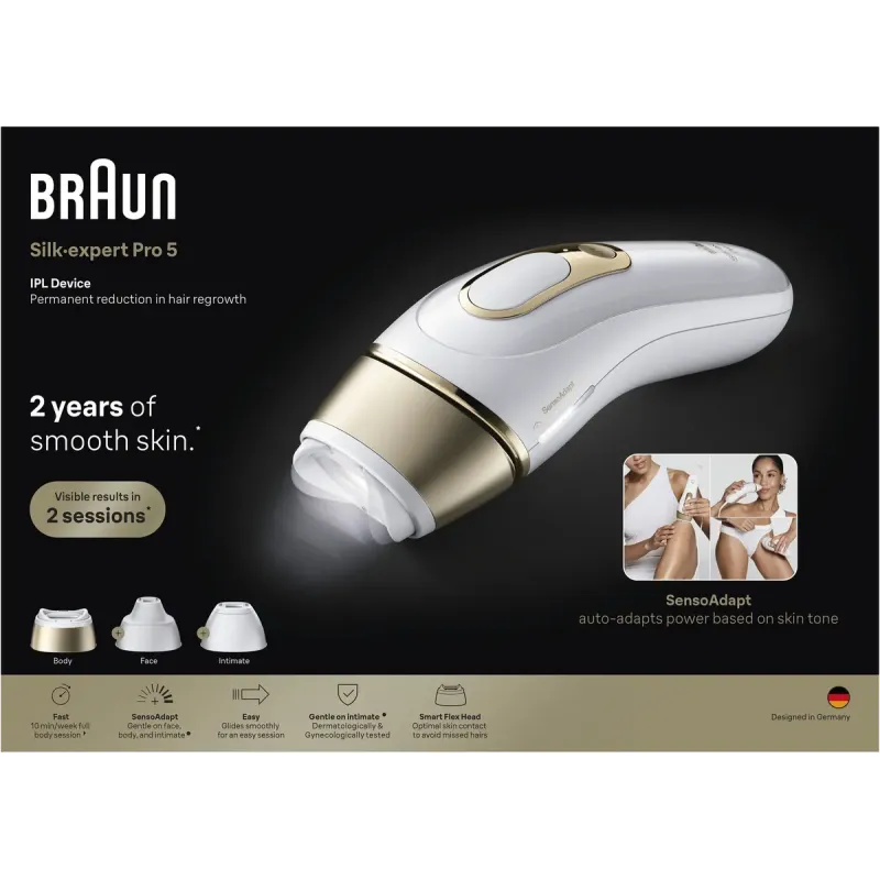 Епілятор Braun Silk Expert Pro 5 PL5351 + Бритва Gillette Venus Extra Smooth + Косметичка (8700216938051)