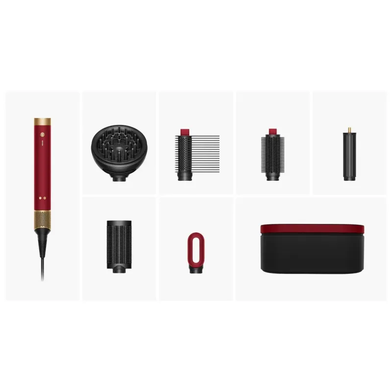 Dyson Airwrap Co-anda2x Multi Hair Styler Straight+Wavy Red Velvet/Gold (176955-01)