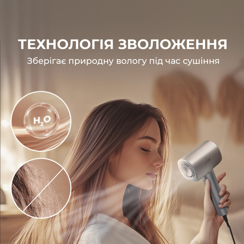 Cecotec DryGlam Nano Plasma Champagne (A01_EU01_101438)