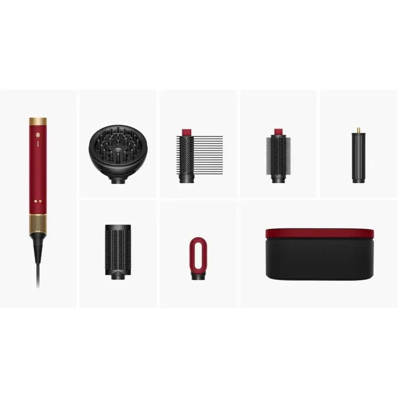 Dyson Airwrap Coanda 2x Multi-styler & Dryer Straight to Wavy Red Velvet/Gold (176957-01)