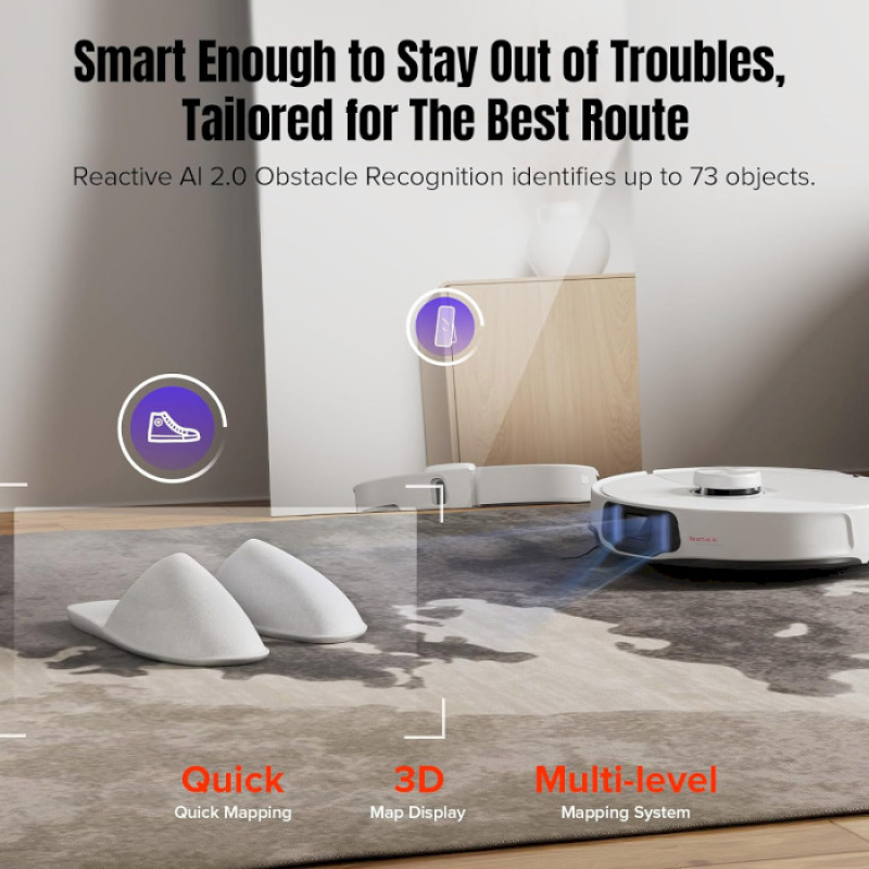 RoboRock S8 MaxV Ultra White