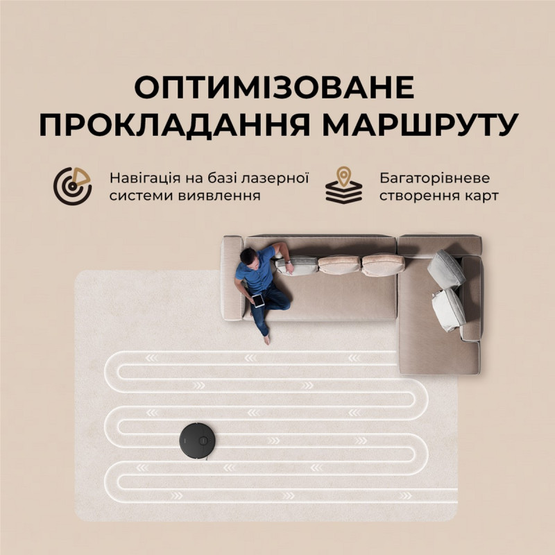 Робот-пылесос Dreame Bot D20 Black (RLD35GA-bl)