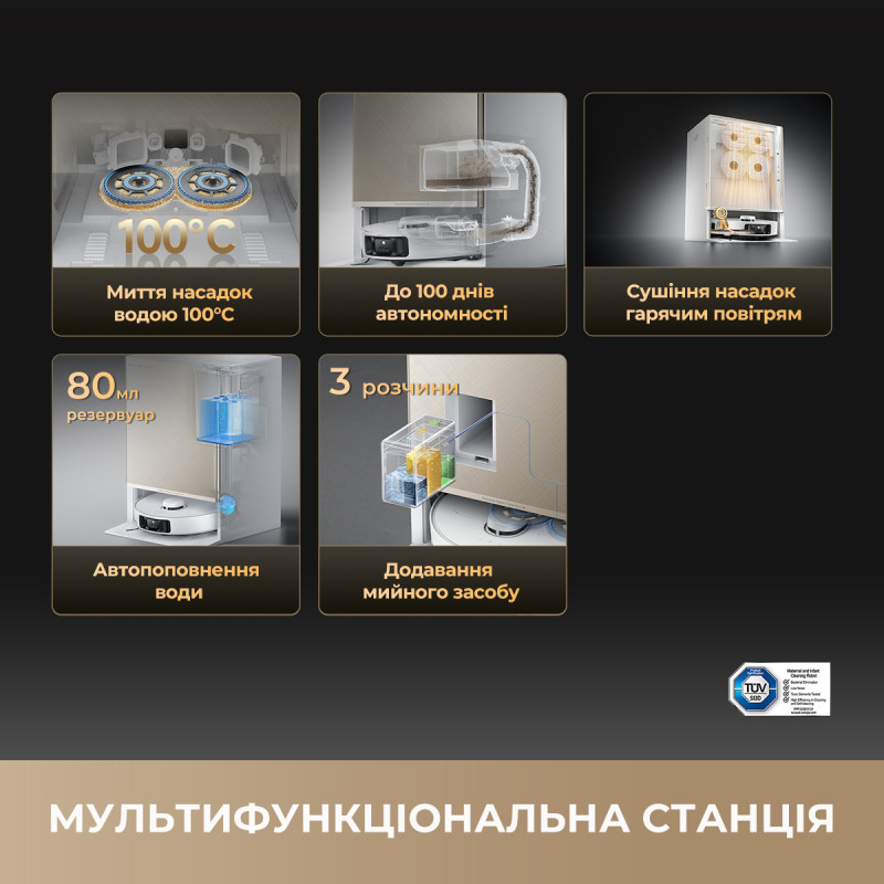 Робот-пилосос Dreame Matrix 10 Pro Black (RLM61HE-Bl)