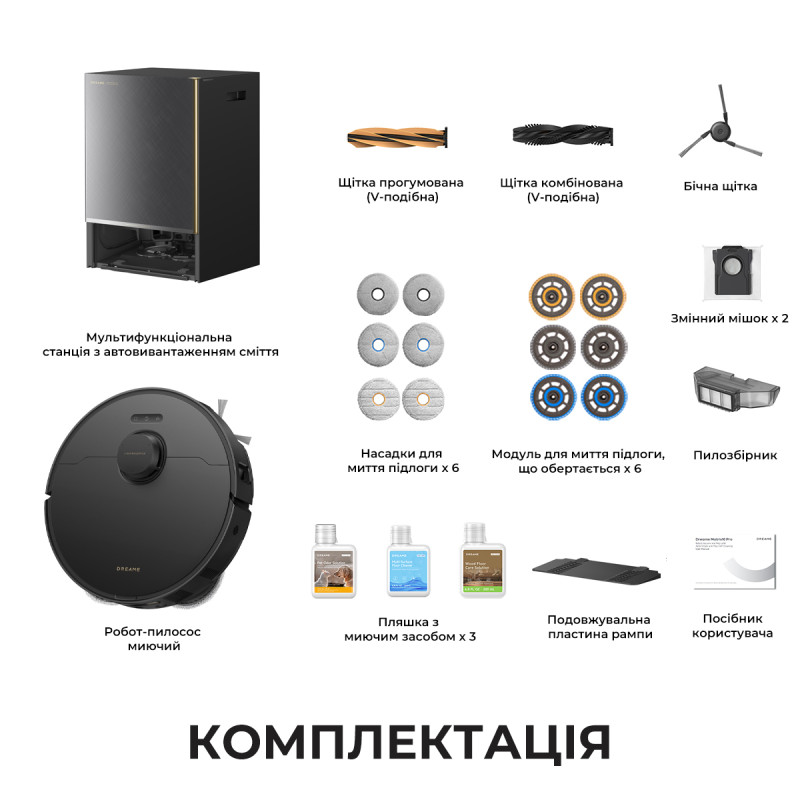 Робот-пилосос Dreame Matrix 10 Pro Black (RLM61HE-Bl)