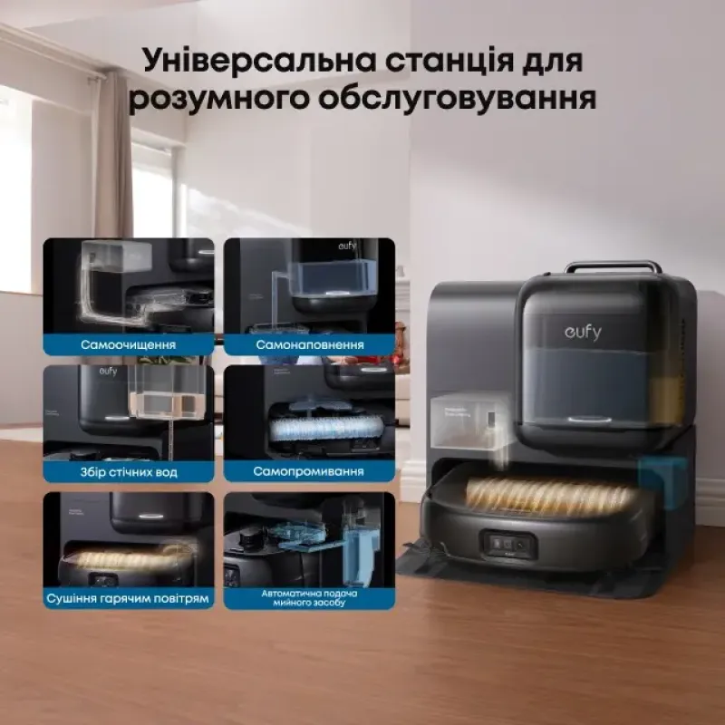 Робот-пылесос Eufy Omni E28 Black (T2352G11)