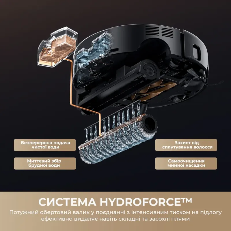 Робот-пылесос Mova S70 Ultra Roller Black (RLZ52EE-Bl)