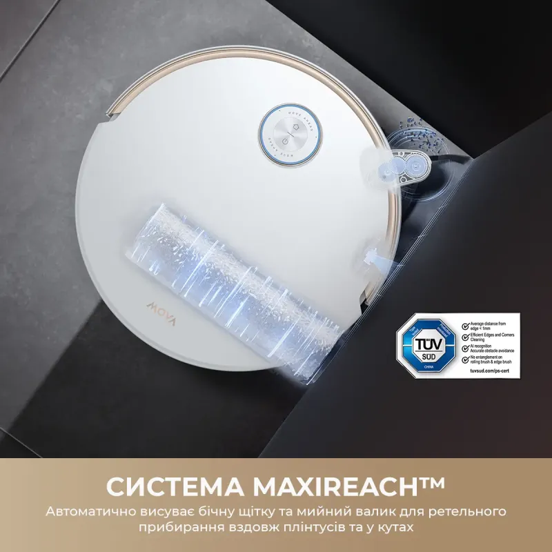 Робот-пылесос Mova S70 Ultra Roller Black (RLZ52EE-Bl)