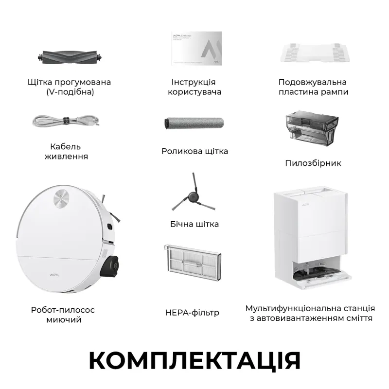 Робот-пылесос Mova S70 Roller White (RLZ12SE-Wh)