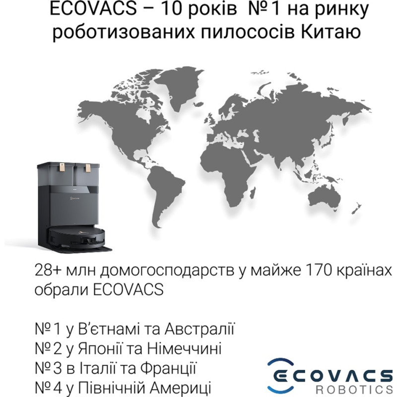 Робот-пылесос DEEBOT T50 MAX PRO BLACK ECOVACS (DEX54)