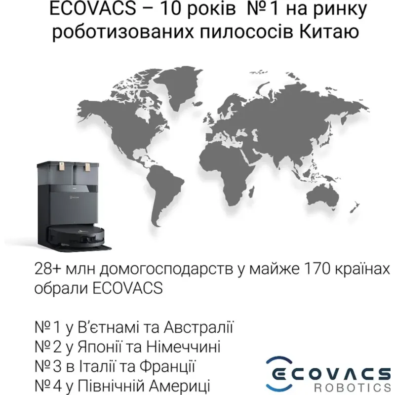 Робот-пылесос Ecovacs DEEBOT T50 MAX PRO BLACK ECOVACS (DEX54)