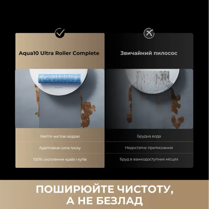 Робот-пылесос Dreame Aqua 10 Ultra Roller Complete White (RLH71DE-1-wh)