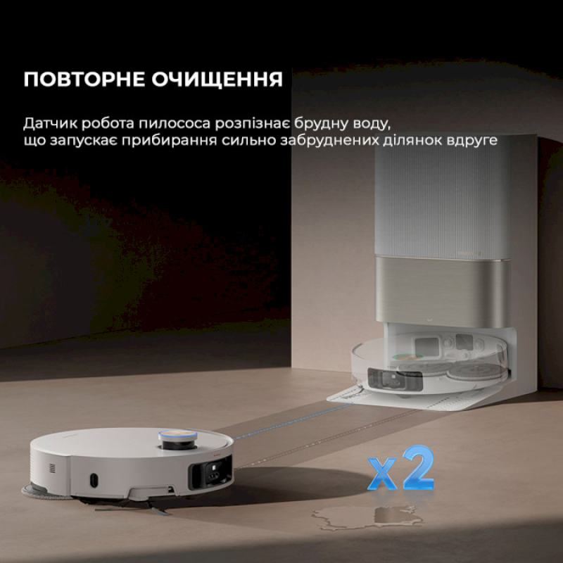 Робот-пилосос Dreame X50 Ultra Complete White (RLX85CE-4-WH)