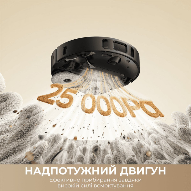 Робот-пилосос Dreame D30 Ultra Black (RTD31TE-BL)