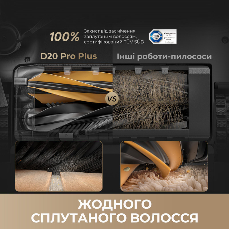 Робот-пылесос Dreame Bot D20 Pro Plus Black (RLD43SD-BK)