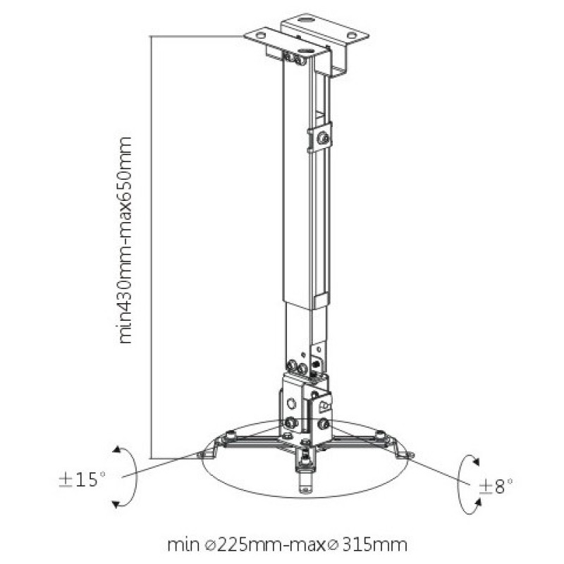 Кронштейн BRATECK PRB-2G