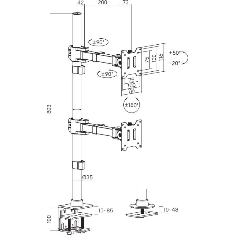 Кронштейн Officepro MA122B