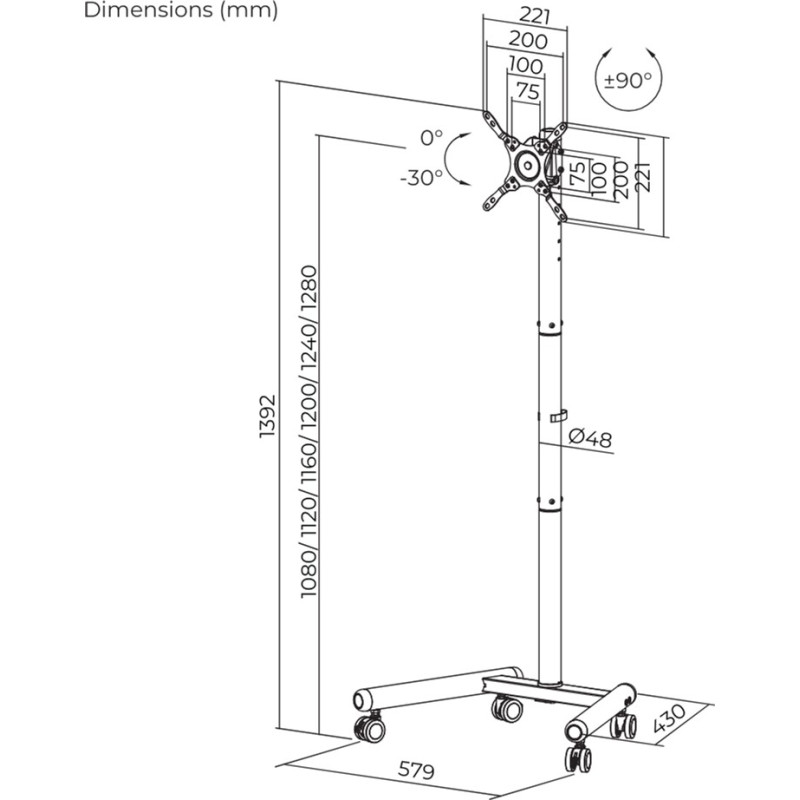 Кронштейн ITech FS62-22TW 13