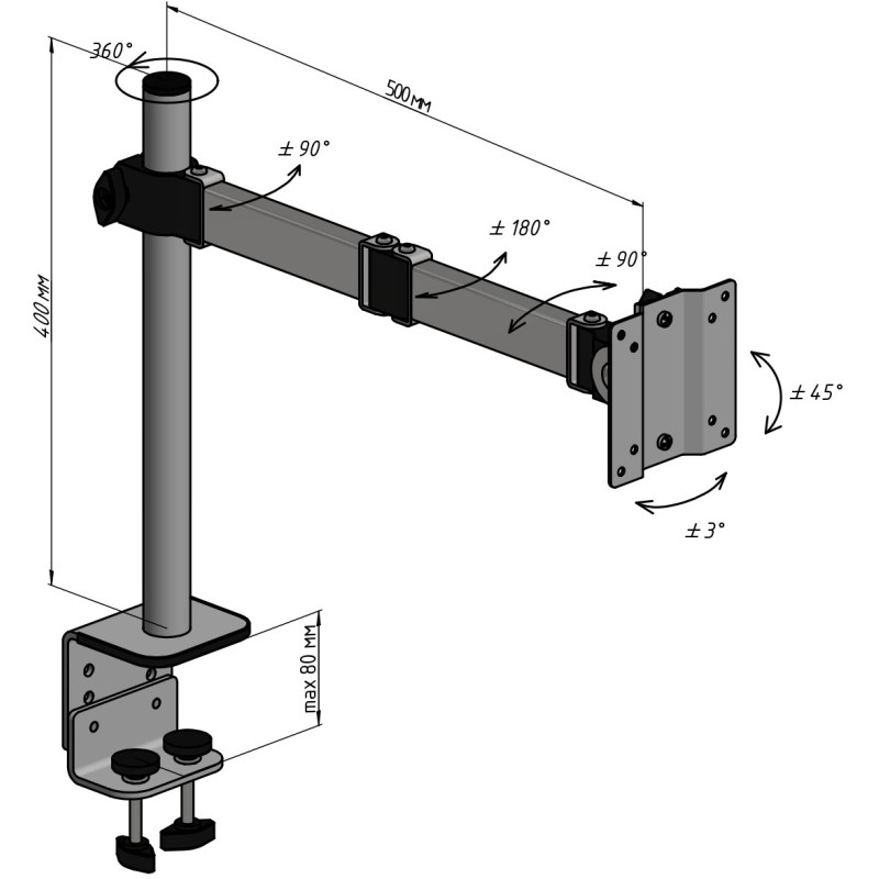Кронштейн SECTOR КМ3