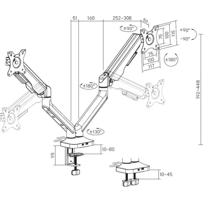 Кронштейн OfficePro MA452W