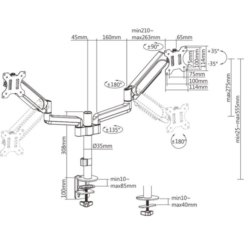 Кронштейн HiSmart  HS083182