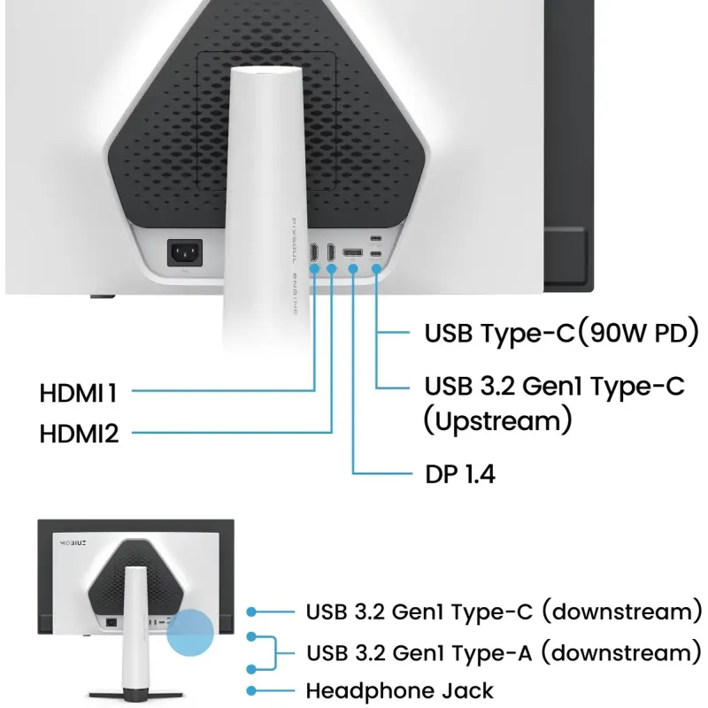 Монитор BenQ EX271UZ White (9H.LP2LA.TBE)