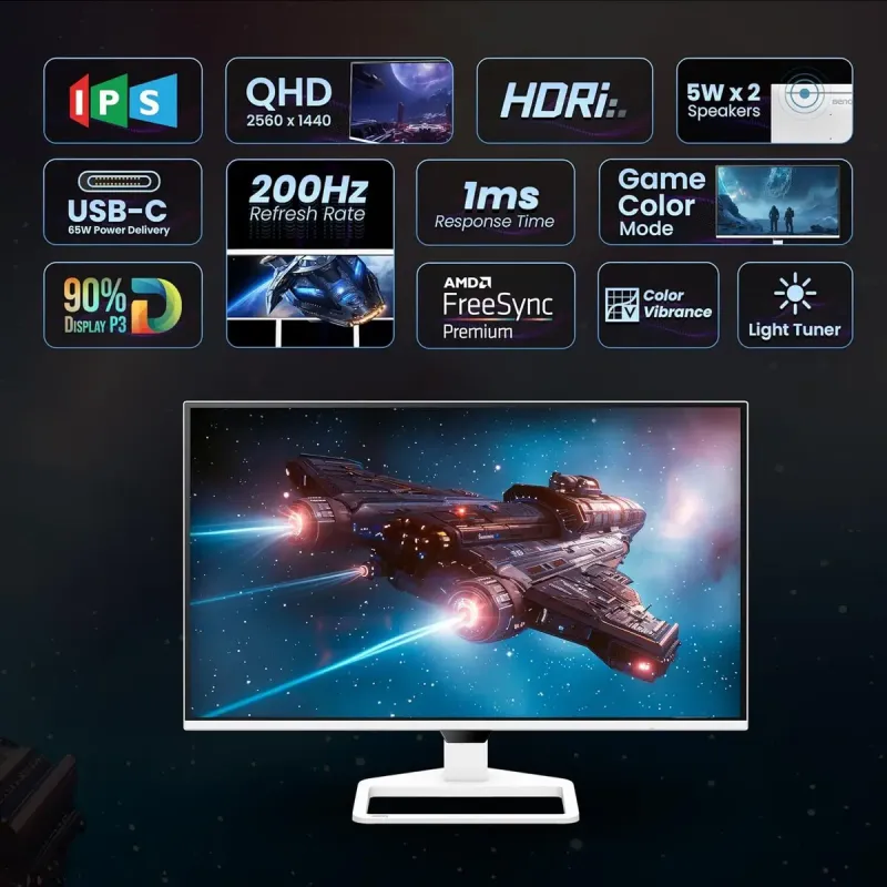 Монитор BenQ EW270Q White (9H.LP7LA.TBE)
