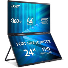 Монитор Acer Dual Portable PD243YEbmiuux Black (UM.QP3EE.E01)