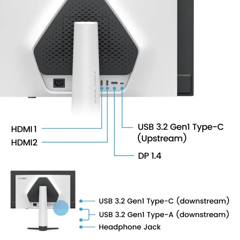 Монитор BenQ EX271QZ White 27 (9H.LP3LA.TBE)