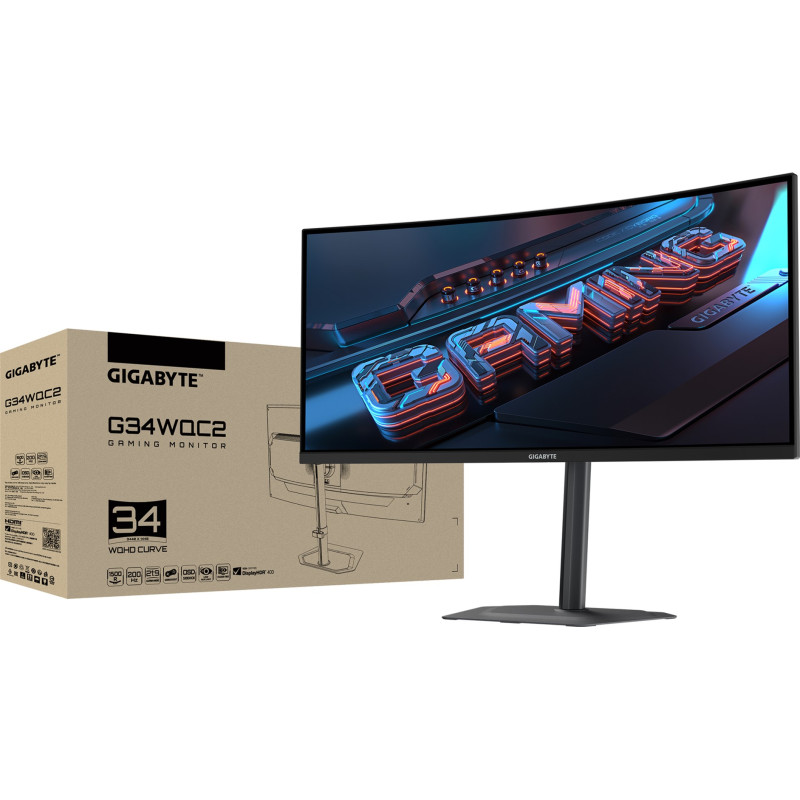 Монитор GIGABYTE G34WQC2 Gaming Monitor