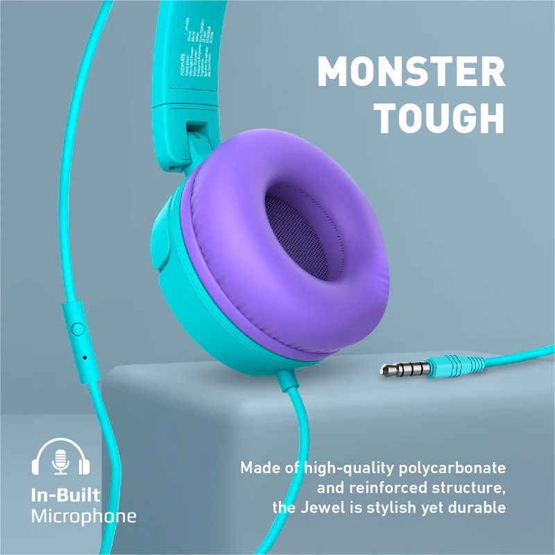 Наушники Promate Jewel Aqua