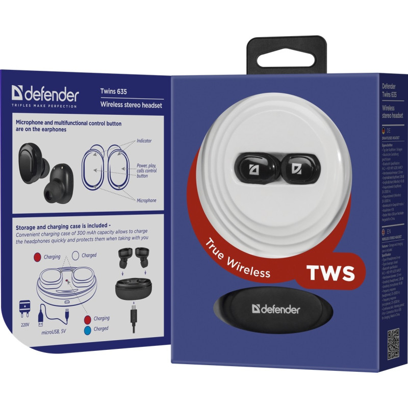 Defender Twins 635 Black (63635)