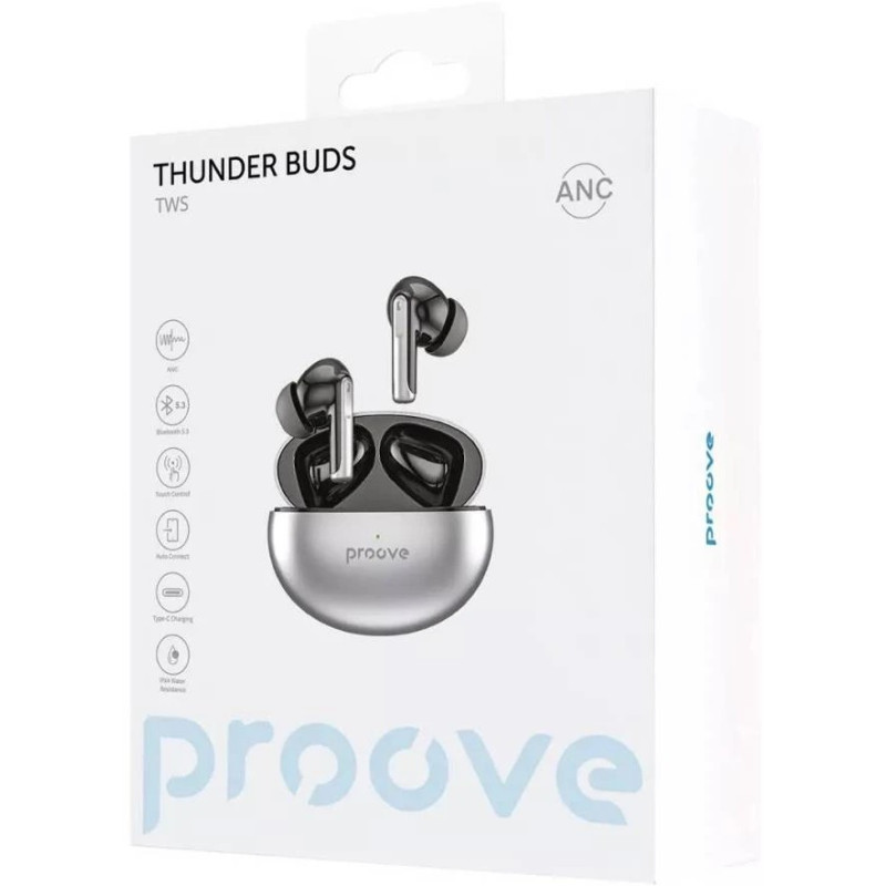 Proove Thunder Buds ANC Silver (TWTB00010006)
