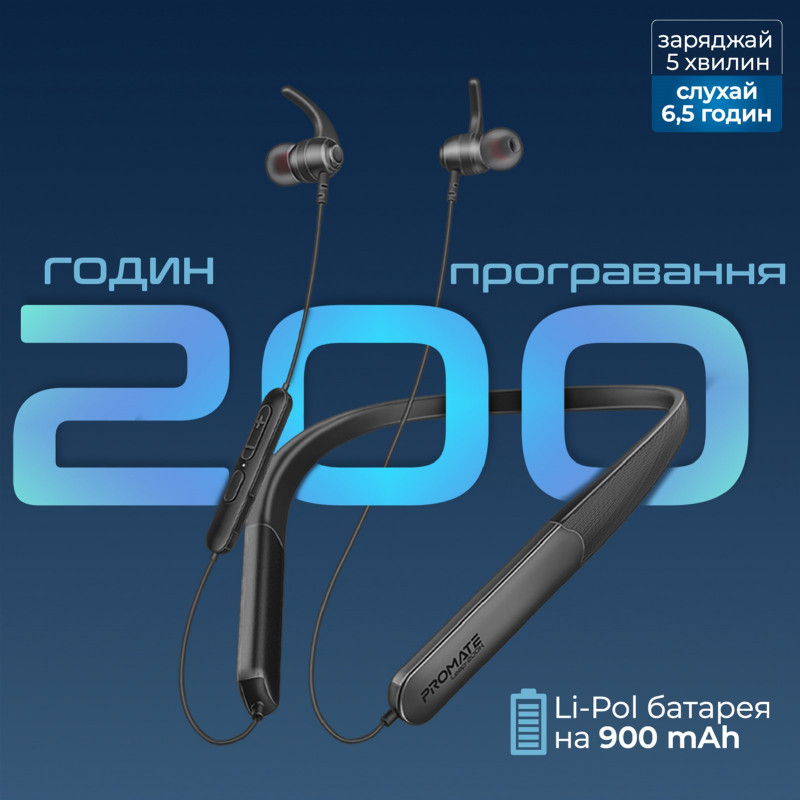 Наушники Promate Leap-200H Black