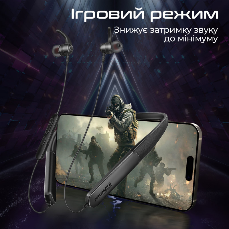 Наушники Promate Leap-200H Black