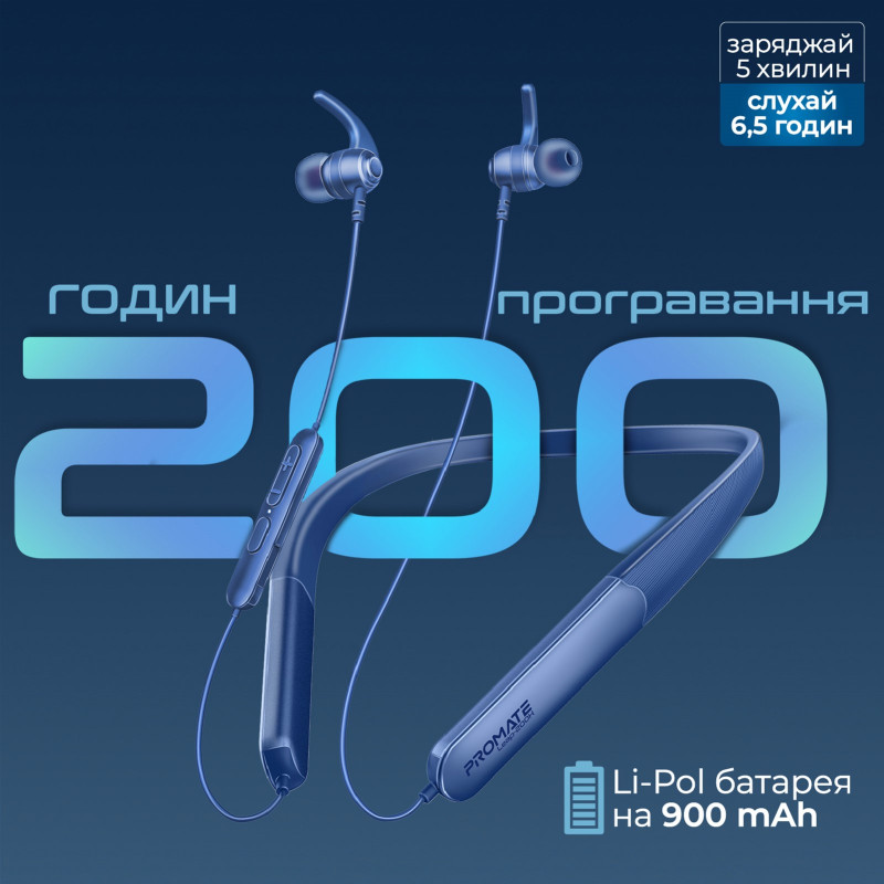 Наушники Promate Leap-200H Blue (leap-200h.blue)