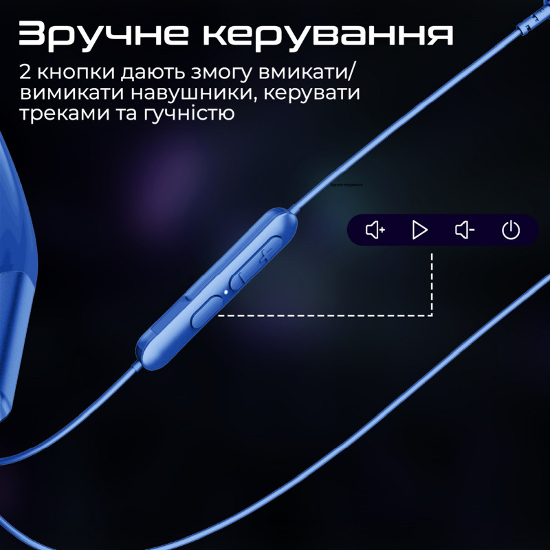 Наушники Promate Leap-200H Blue (leap-200h.blue)