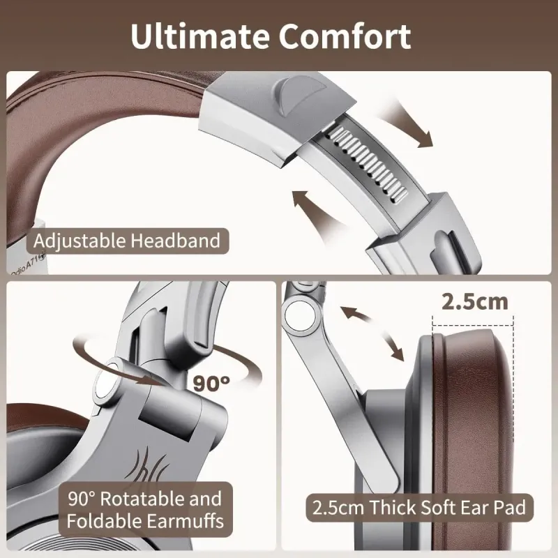 Наушники OneOdio A71 Silver Brown