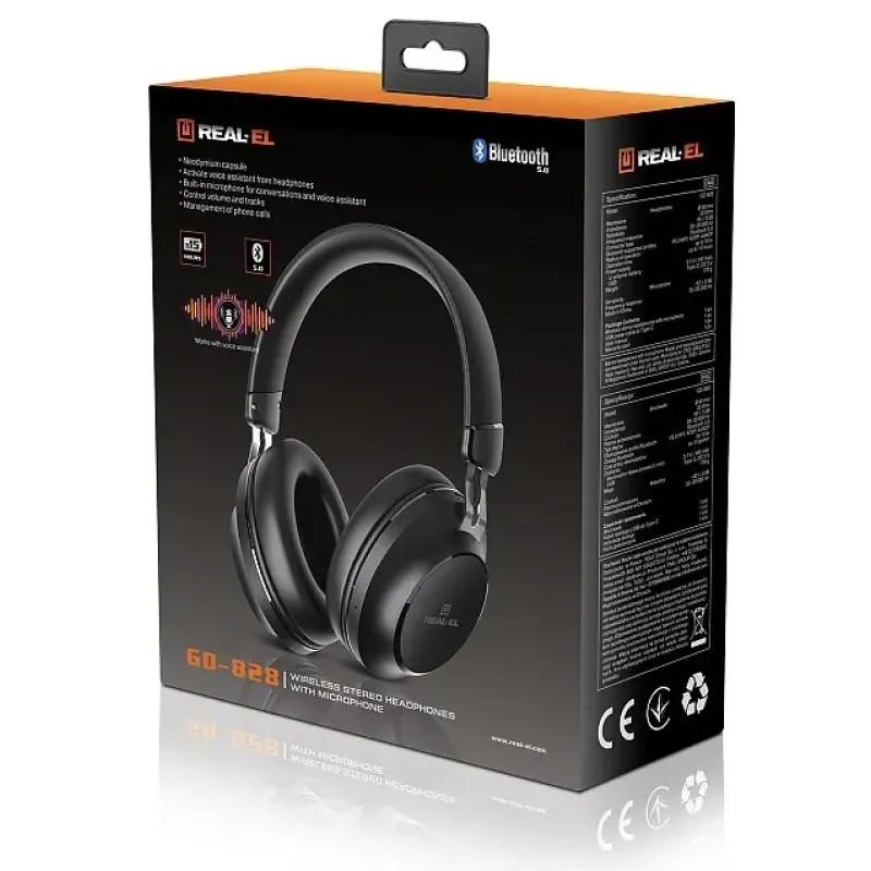 Навушники REAL-EL GD-828 Black (EL124100052)