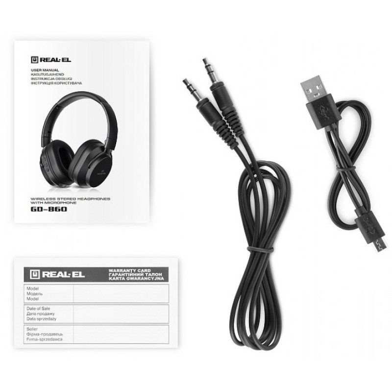 Наушники REAL-EL GD-860 Black (EL124100053)