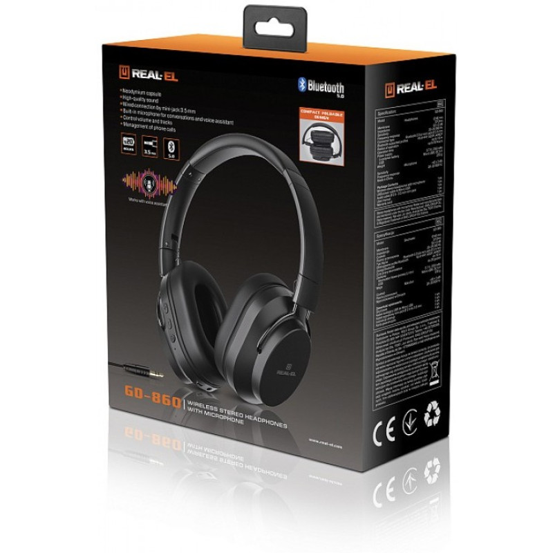 Наушники REAL-EL GD-860 Black (EL124100053)