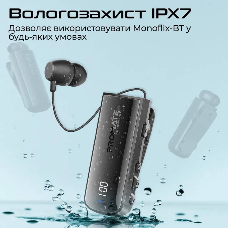 Promate Monoflix-bt Black (monoflix-bt.black)