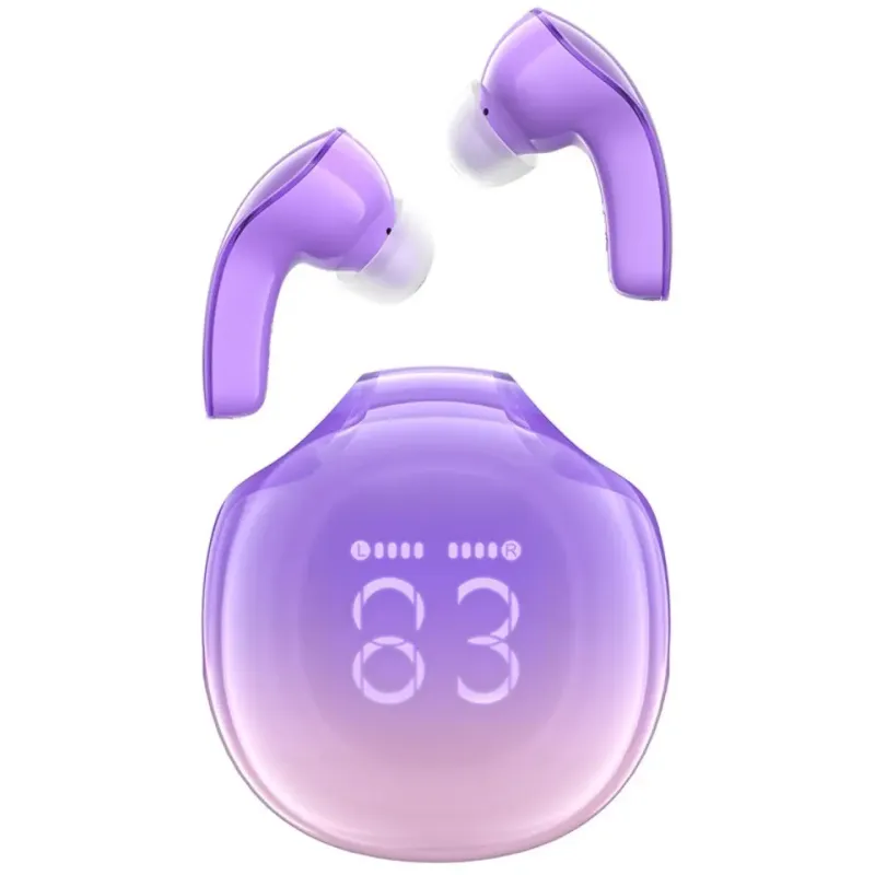 Наушники Acefast T9 Crystal Grape Purple (6974316282563)