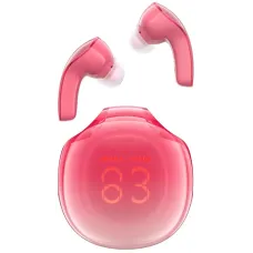 Наушники Acefast T9 Crystal Honey Pomelo Red (6974316282532)