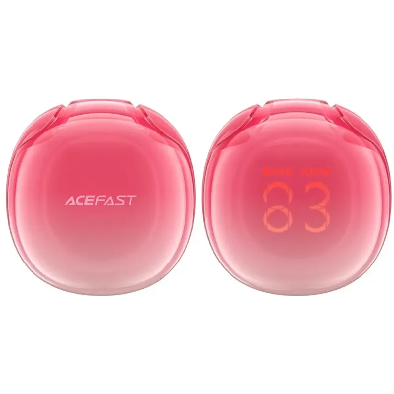 Навушники Acefast T9 Crystal Honey Pomelo Red (6974316282532)