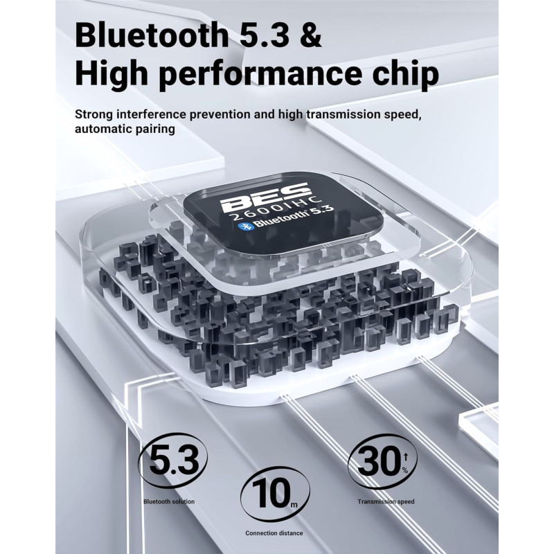 Наушники Acefast T9 Crystal Black (6974316282570)