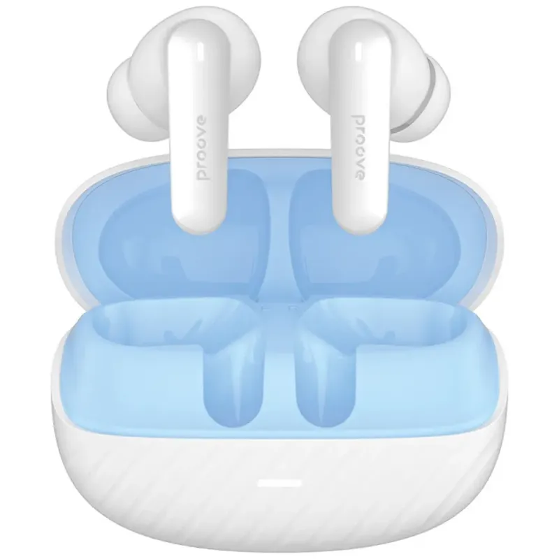 Наушники Proove Blitz II TWS with Hybrid ANC (APP) white/blue (TWBL2001AP21)