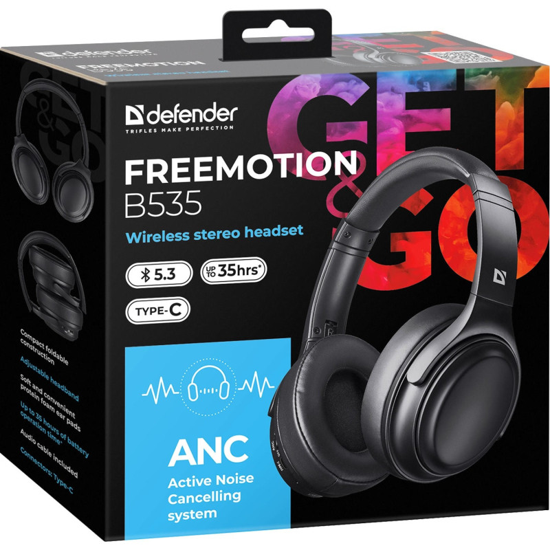Наушники Defender FreeMotion B535 Black (63535)