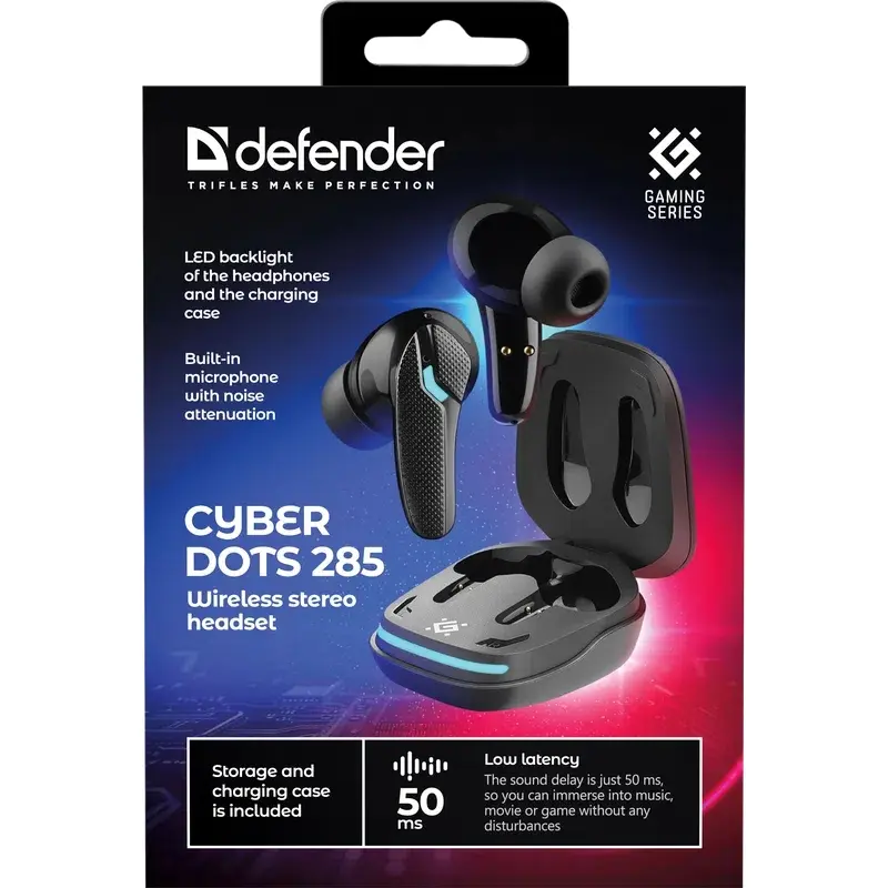 Навушники Defender CyberDots 285 Black (63285)