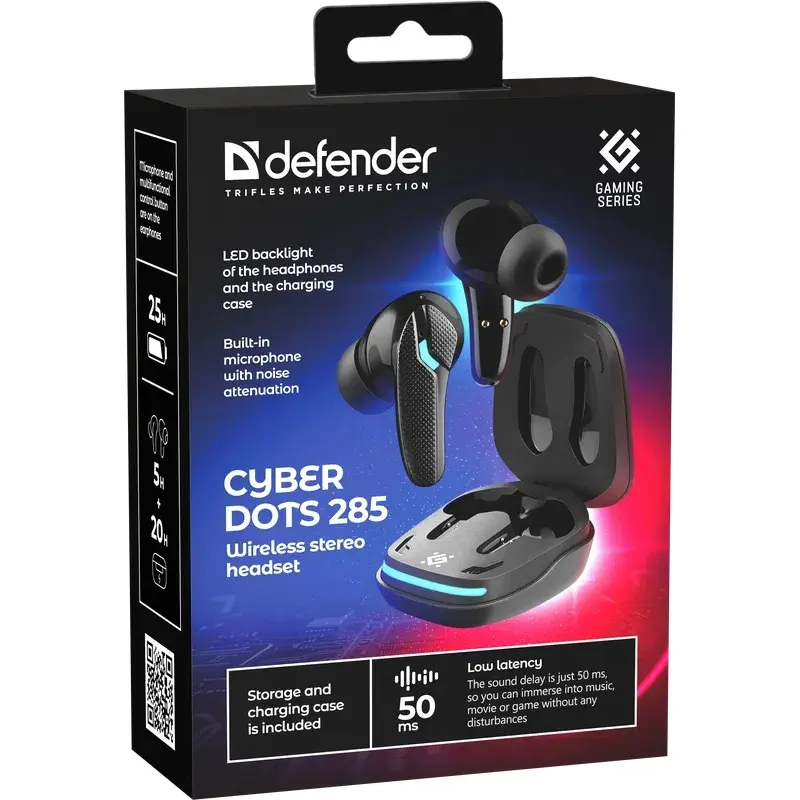 Навушники Defender CyberDots 285 Black (63285)